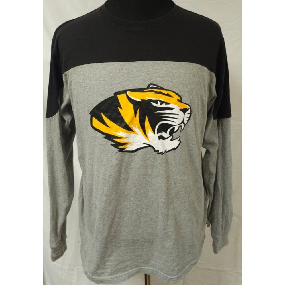 Pressbox Mens NCAA Missouri Mizzou Tigers Football Medium Long Sleeve T-Shirt